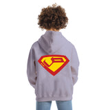 Super Kids Oversized Zip-up Hoodie-Lila