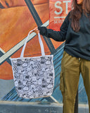Doodles Women Curved Tote Bag - Multicolor -One Size