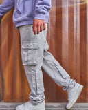 Basic Unisex Cargo Pants - Grey