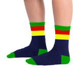 Colors-Green Unisex Socks - Multicolor -One Size