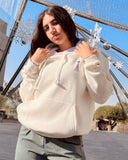 ابو الهول - هودي اوفر سايز للجنسين - اوف وايت