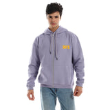 90'S Unisex Oversized Zip-up Hoodie-Lila