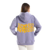 90'S Unisex Oversized Zip-up Hoodie-Lila