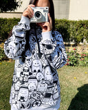 Doodles -Kids Hoodie - White