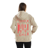 Cairo Unisex Oversized Zip-up Hoodie-Beige