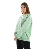 Cold Mountain Unisex Oversized Crew-neck Sweatshirt-mint Green