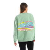 Cold Mountain Unisex Oversized Crew-neck Sweatshirt-mint Green