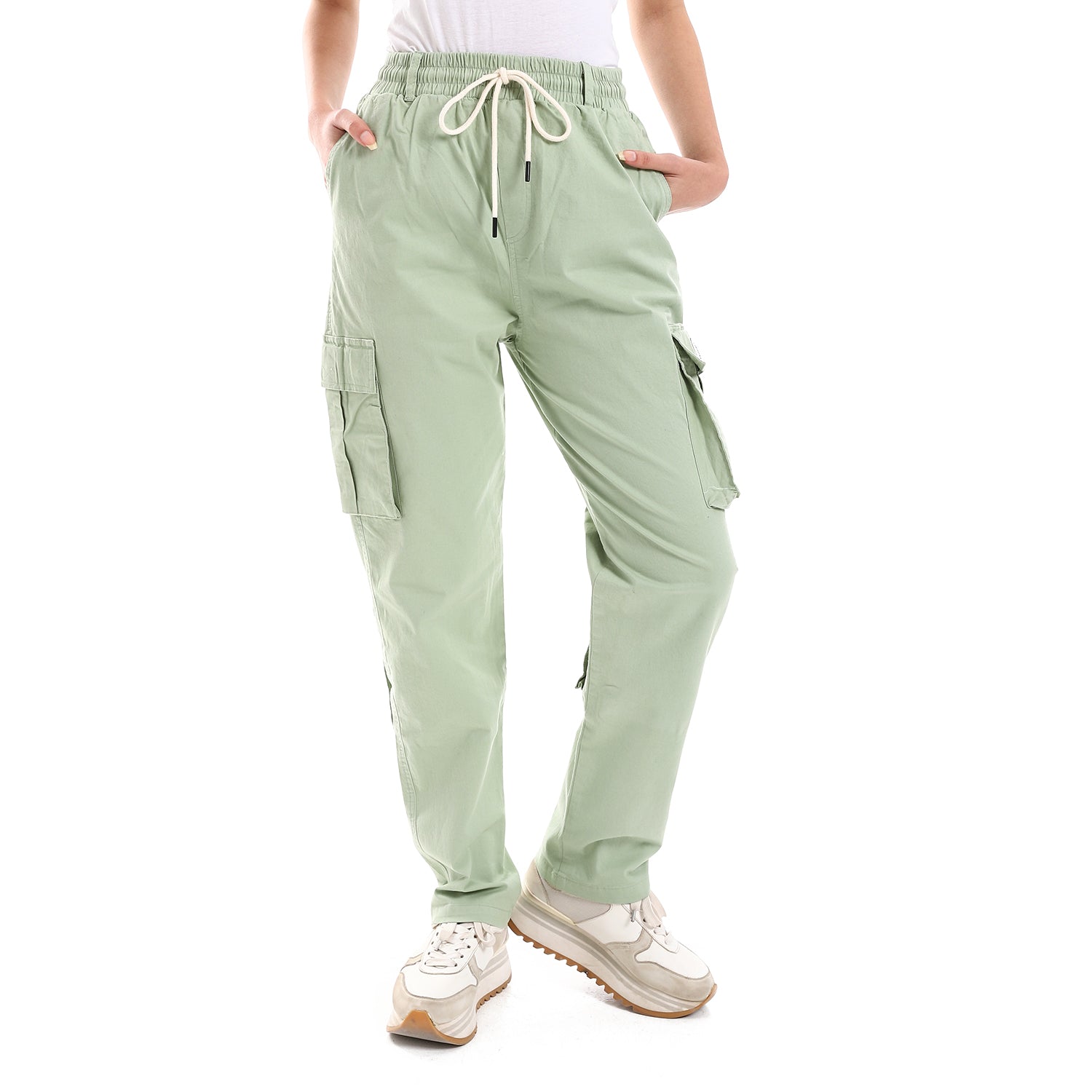 Basic Unisex Cargo Pants - Mint Green – NAS Trends