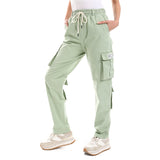 Basic Unisex Cargo Pants - Mint Green