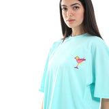 Party In Mind Unisex Oversized SS T-Shirt - Sky Blue