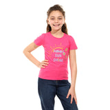 Mama's Sunshine Round Neck Kids T-shirt - Fushia