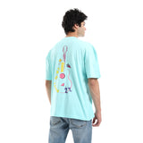 Party In Mind Unisex Oversized SS T-Shirt - Sky Blue