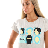 Insana Women SS T-shirt - Light Grey
