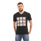 Kol El Nas Boggy V-Neck T-Shirt - Black