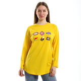 Retro Women LS T-Shirt - yellow