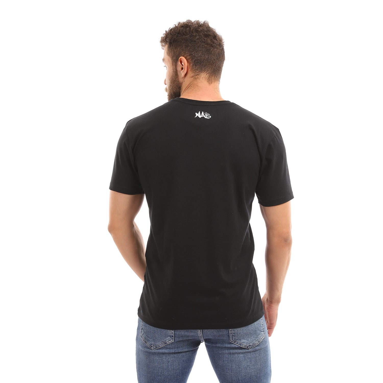 Kol El Nas Boggy V-Neck T-Shirt - Black