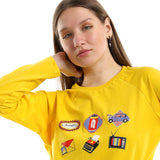 Retro Women LS T-Shirt - yellow