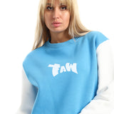 All Stars Unisex Oversized Crew-neck Sweatshirt - Blue