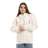 ابو الهول - هودي اوفر سايز للجنسين - اوف وايت