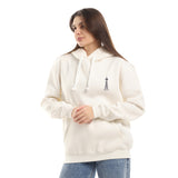 ابو الهول - هودي اوفر سايز للجنسين - اوف وايت