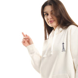 ابو الهول - هودي اوفر سايز للجنسين - اوف وايت