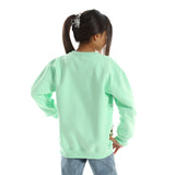 King Kong Kids Oversized Crew-neck Sweatshirt-Mint Green