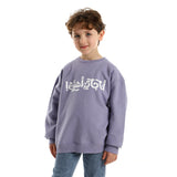 Gai Aharag Kids Oversized Crew-neck Sweatshirt-Lila