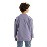 Gai Aharag Kids Oversized Crew-neck Sweatshirt-Lila