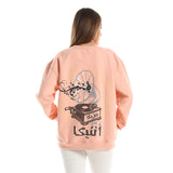 Antika Unisex Oversized Crew-neck Sweatshirt-Rose