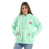 90'S Unisex Oversized Hoodie-mint Green