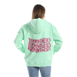 90'S Unisex Oversized Hoodie-mint Green