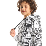 Doodles -Kids Hoodie - White