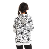 Doodles -Kids Hoodie - White