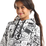 Doodles -Kids Hoodie - White