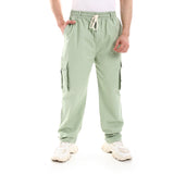 Basic Unisex Cargo Pants - Mint Green