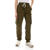 Basic Unisex Cargo Pants - Dark Olive