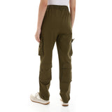 Basic Unisex Cargo Pants - Dark Olive