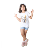 دوج - تيشرت اطفالي - ابيض