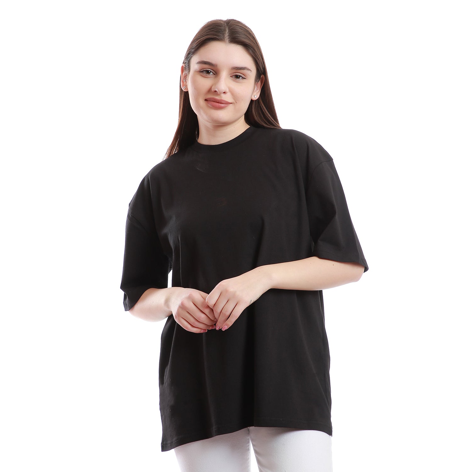 Basic Unisex Oversized T-Shirt - Black